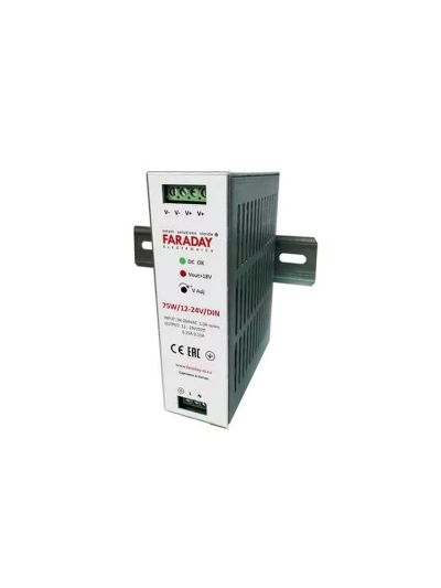 75W/12-24V/DIN блок питания Faraday