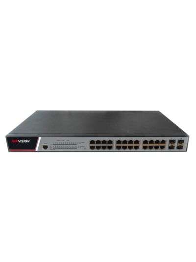 DS-3E2528P(B) PoE коммутатор Hikvision