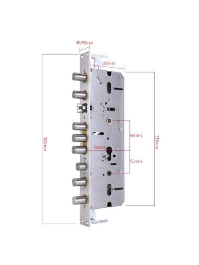 Распашная 3х ригельная мортиза под массивные двери 60x68 TTLOCK