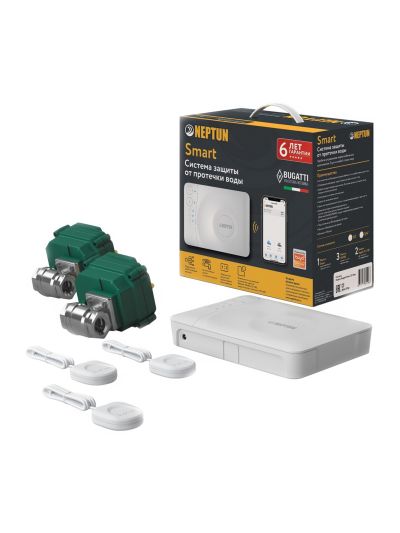 Bugatti Smart 1/2" Tuya комплект защиты от протечек Neptun