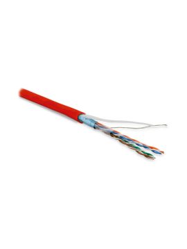 FUTP4-C5E-P26-IN-LSZH-RD-100 F/UTP кат.5е, 4 пары, 0,48 LSZH нг(А)-HF кабель витая пара Hyperline