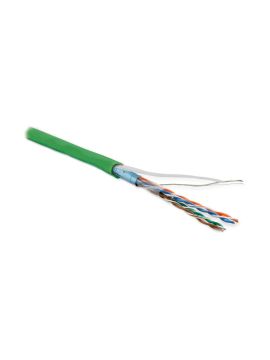 FUTP4-C5E-P26-IN-LSZH-GN-100 F/UTP кат.5е, 4 пары, 0,48 LSZH нг(А)-HF кабель витая пара Hyperline