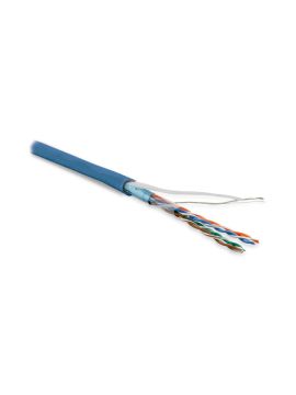 FUTP4-C5E-P26-IN-LSZH-BL-100 F/UTP кат.5е, 4 пары, 0,48 LSZH нг(А)-HF кабель витая пара Hyperline