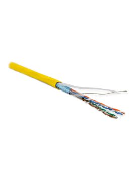 FUTP4-C5E-P26-IN-LSZH-YL-100 F/UTP кат.5е, 4 пары, 0,48 LSZH нг(А)-HF кабель витая пара Hyperline