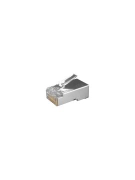 PLUG-8P8C-U-C6-SH-100 RJ-45 коннектор 8P-8C экранированный Hyperline