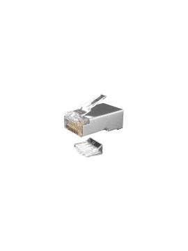 PLUG-8P8C-UV-C6-SH-100 RJ-45 коннектор 8P-8C экранированный Hyperline