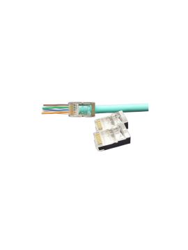 PLEZ-8P8C-U-C6-SH-100 RJ-45 коннектор 8P-8C экранированный Hyperline
